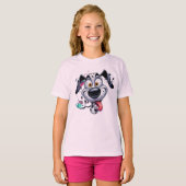very cute funny happy smiling puppy T-Shirt (Vorne ganz)