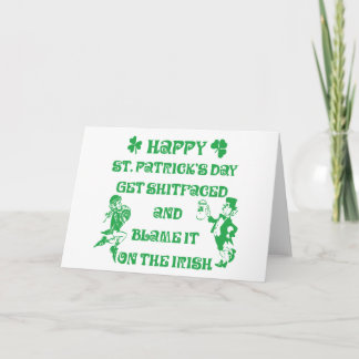 Very Funny Adult St. Patrick's Day Karte