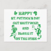 Very Funny Adult St. Patrick's Day Postkarte (Vorderseite)