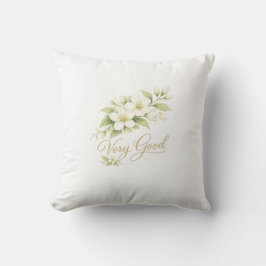 Very Good Floral Throw Pillow Elegant Design Kissen