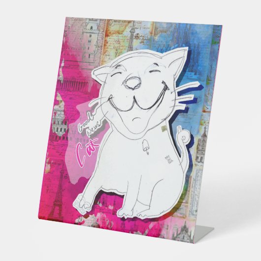 Very Good News Cat Sockelschild (Vorderseite)