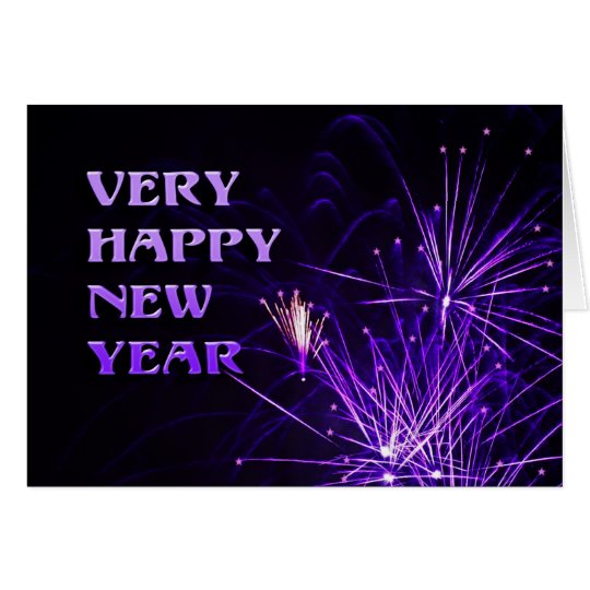 Very happy new year karte
