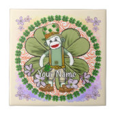 Very Irish Sock Monkey Fliese (Vorderseite)