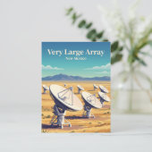 Very Large Array New Mexico Postkarte (Stehend Vorderseite)