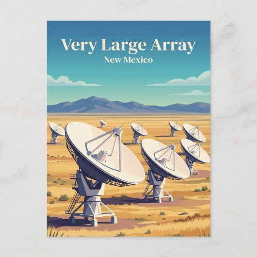 Very Large Array New Mexico Postkarte (Vorderseite)