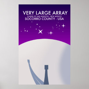 Very Large Array Weltraumobservatorium Weltraumkun Poster