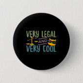 Very Legal And Very Cool Funny Trump Tweet Quote T Button (Vorderseite)