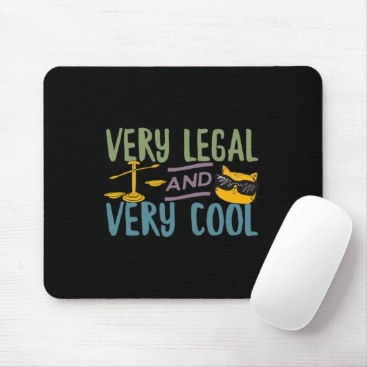 Very Legal And Very Cool Funny Trump Tweet Quote T Mousepad (Mit Mouse)