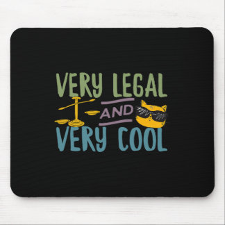 Very Legal And Very Cool Funny Trump Tweet Quote T Mousepad