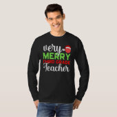 Very Merry 3rd Grade Teacher Third Christmas Schoo T-Shirt (Vorne ganz)