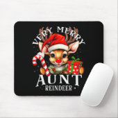 Very Merry Aunt Reindeer Matching Christmas Mousepad (Mit Mouse)