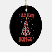 Very Merry Bunco Christmas Tree Dice Game Night Keramik Ornament (Rechts)