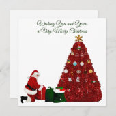 Very Merry Christmas Card Feiertagskarte (Vorne/Hinten)