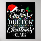 Very Merry Doctor Christmas Claus Pajamas Poster (Vorne)