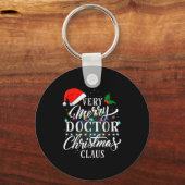 Very Merry Doctor Christmas Claus Pajamas  Schlüsselanhänger (Vorderseite)