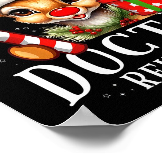 Very Merry Doctor Reindeer Matching Christmas Poster (Ecke)