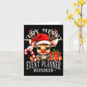 Very Merry Event Planner Reindeer Matching Christm Karte (Gelbe Blume)