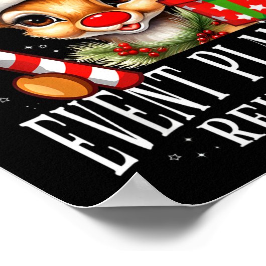 Very Merry Event Planner Reindeer Matching Christm Poster (Ecke)
