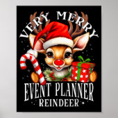Very Merry Event Planner Reindeer Matching Christm Poster (Vorne)