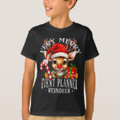 Very Merry Event Planner Reindeer Matching Christm T-Shirt (Vorderseite)