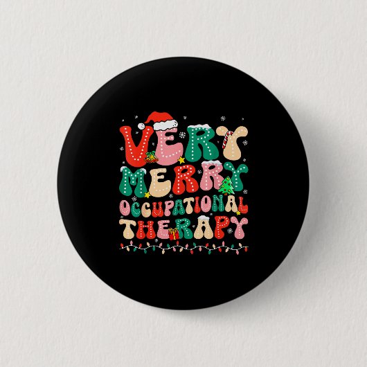 Very Merry Occupational Therapy Groovy Ot Squad Ch Button (Vorderseite)