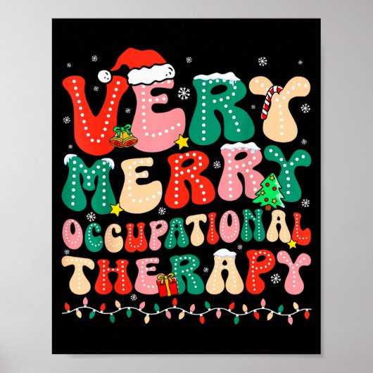 Very Merry Occupational Therapy Groovy Ot Squad Ch Poster (Vorne)