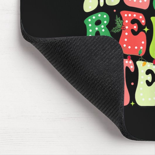 Very Merry Rehab Team Christmas Physical Therast Mousepad (Ecke)