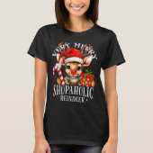 Very Merry Shopaholic Reindeer Matching Christmas T-Shirt (Vorderseite)