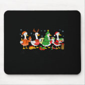 Very Merry Teacher Christmas Funny Goose Silly Hol Mousepad (Vorne)