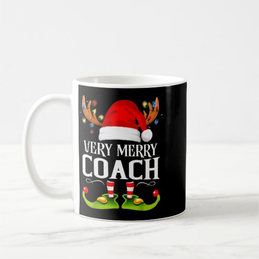 Very Merry X-mas Coach Matching Christmas  Kaffeetasse (Links)