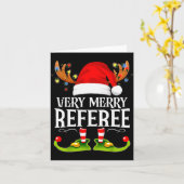 Very Merry X-mas Referee Matching Christmas  Karte (Gelbe Blume)