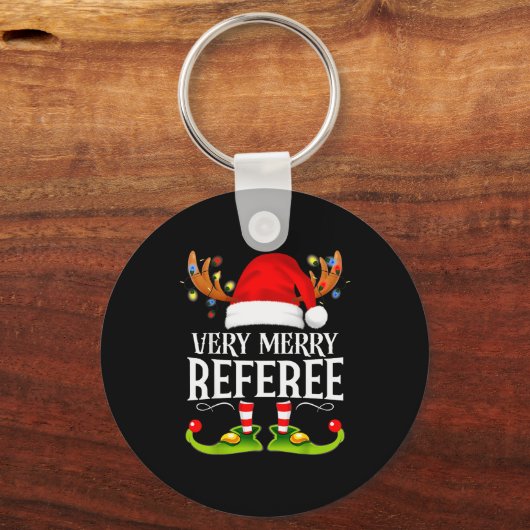 Very Merry X-mas Referee Matching Christmas  Schlüsselanhänger (Vorderseite)