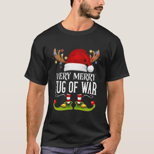 Very Merry X-Mas Tug Of War T-Shirt (Vorderseite)