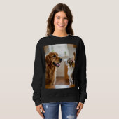 Very nice cat and dog design on Tshirt  (Vorne ganz)