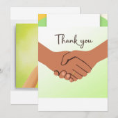 Very nice design for  dankeskarte (Vorne/Hinten)