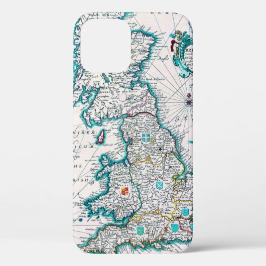 Very Old Antique Map of Britannia Case-Mate iPhone Hülle (Rückseite)