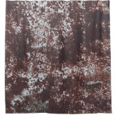 Very old rusted sheet iron. Textured metal surface Duschvorhang (Vorderseite)