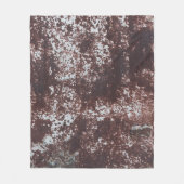 Very old rusted sheet iron. Textured metal surface Fleecedecke (Vorderseite)