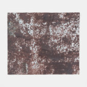 Very old rusted sheet iron. Textured metal surface Fleecedecke (Vorderseite (Horizontal))