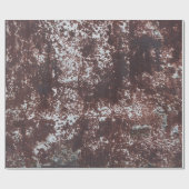 Very old rusted sheet iron. Textured metal surface Geschenkpapier (Flach)