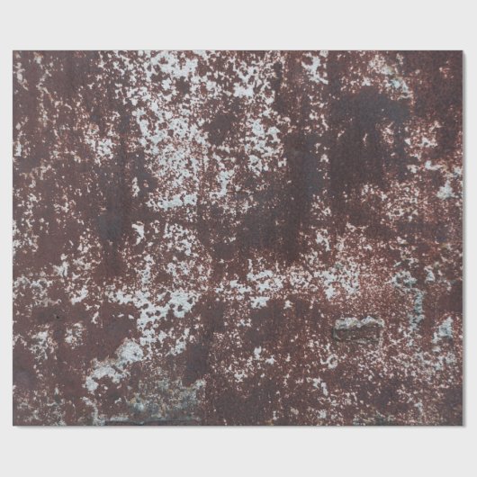 Very old rusted sheet iron. Textured metal surface Geschenkpapier (Flach)