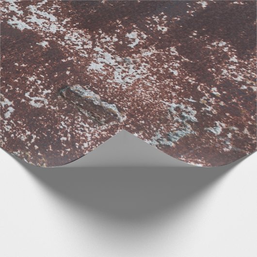 Very old rusted sheet iron. Textured metal surface Geschenkpapier (Ecke)