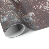 Very old rusted sheet iron. Textured metal surface Geschenkpapier (Rolleneckpunkt)