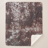 Very old rusted sheet iron. Textured metal surface Sherpadecke (Vorderseite)