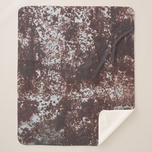 Very old rusted sheet iron. Textured metal surface Sherpadecke (Vorderseite)