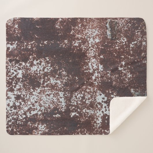 Very old rusted sheet iron. Textured metal surface Sherpadecke (Vorderseite (Horizontal))