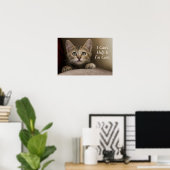 Very Sweet Tabby Kitten Poster (Heimbüro)