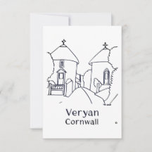 Veryan Roundhouses Karte
