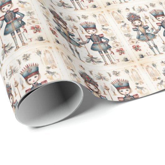Verzauberendes Nutcracker-Wunderland (18) Geschenkpapier (Rolleneckpunkt)