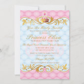 Verzaubern, hübsche Prinzessin Birthday Einladung (Vorderseite)